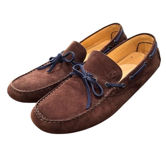 Viasinsa (Italy) Suede Leather Driving Loafers. Size 45/US 11.5